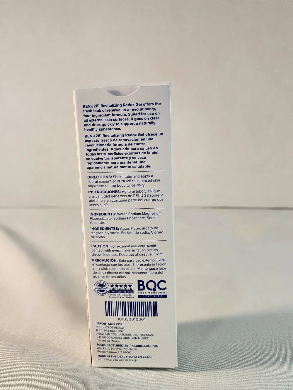 ASEA RENU 28 Revitalizing Redox Gel 3oz/90 mL Expires 10/27 Lot# 1223